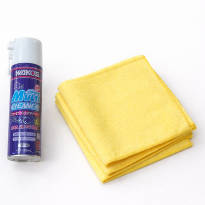 ワコーズ フォーミングマルチクリーナー＋マイクロファイバータオル3枚セット 自転車 洗車 フレーム清掃 WAKO’S ウエス付き elephant cycle オリジナル