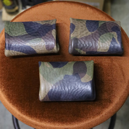 迷彩柄 sempre.leatherdesign カシメウォレット エレファントサイクル 別注モデル