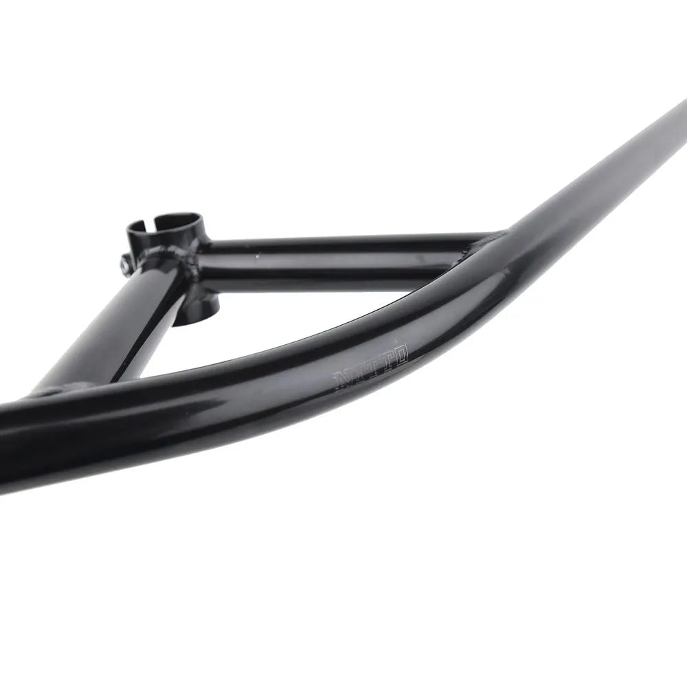 FAIRWEATHER B903 Bullmoose Bar ブラック NITTO製 ブルムースバー クロモリハンドル ステム一体型 1-1/8インチ MTB グラベル 街乗り 日本製