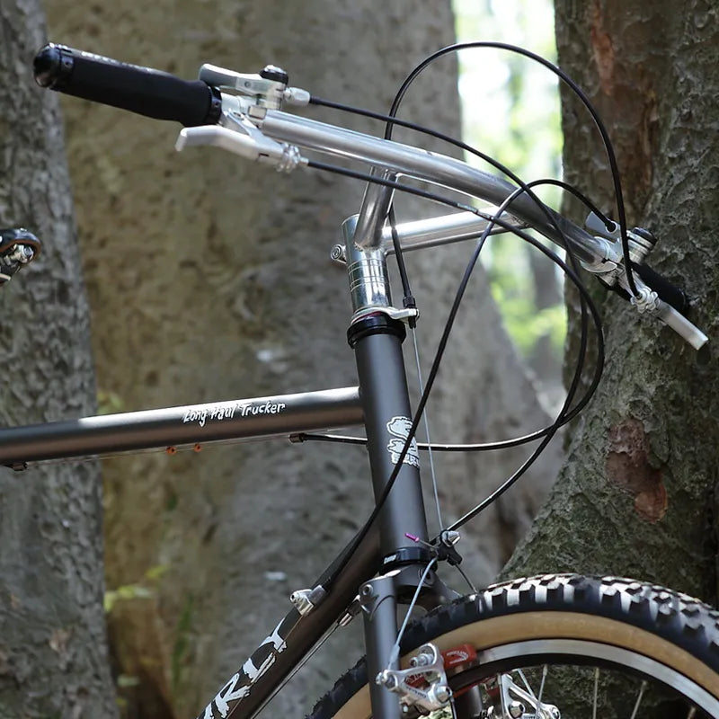 FAIRWEATHER B903 Bullmoose Bar ブラック NITTO製 ブルムースバー クロモリハンドル ステム一体型 1-1/8インチ MTB グラベル 街乗り 日本製