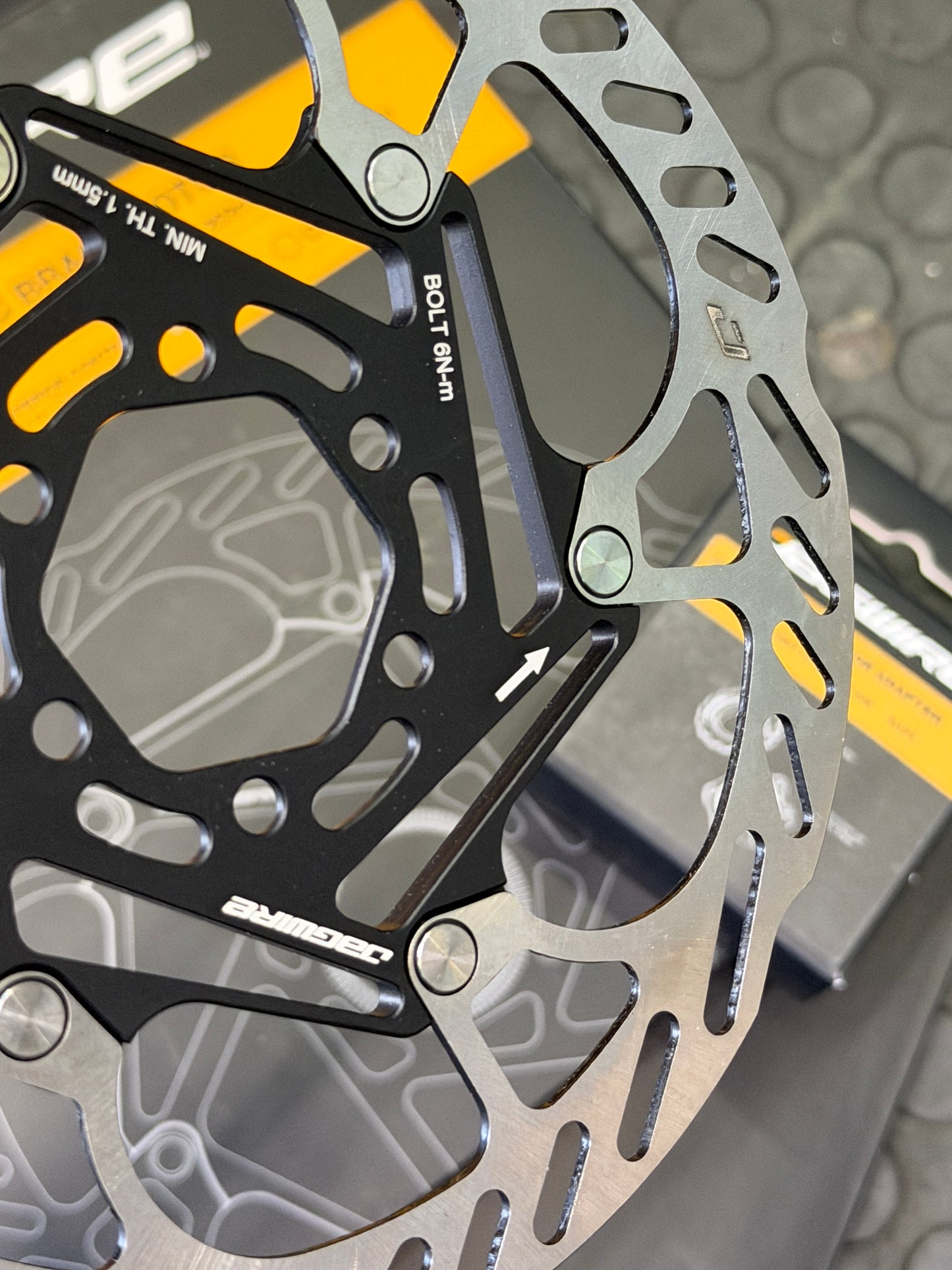Jagwire ジャグワイヤー JGW PRO LR3 ディスクローター 160mm 6穴 センターロック 2ピース 軽量 ステンレス アルミ ロード MTB グラベル