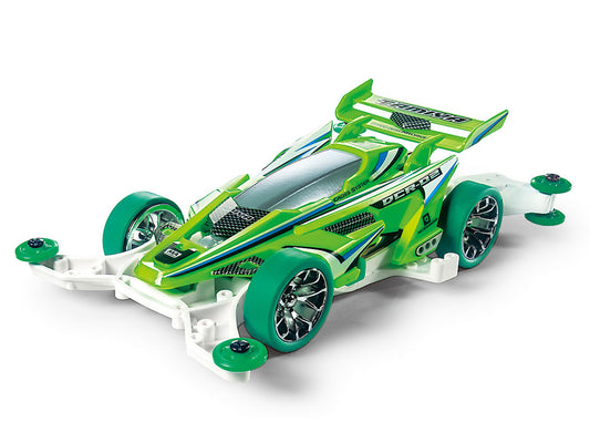 タミヤ ミニ四駆 DCR-02 デクロス02 蛍光グリーンスペシャル MAシャーシ 小径ローハイトタイヤ 1/32 95510