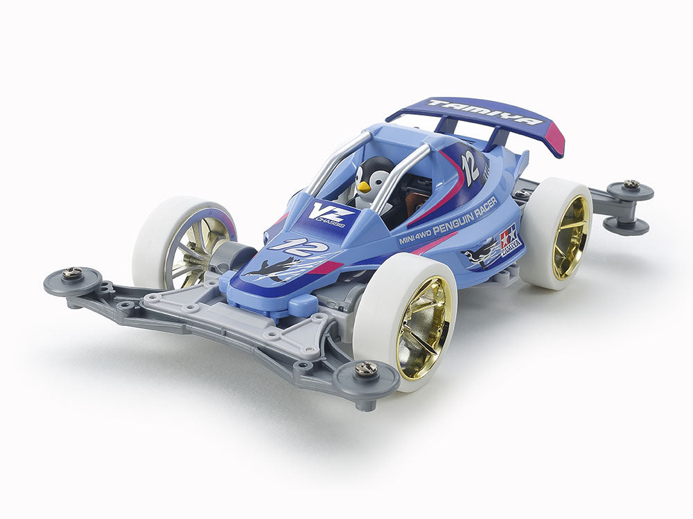 タミヤ ミニ四駆 ペンギン レーサー VZシャーシ 1/32 大径ローハイトタイヤ 95570 MINI 4WD PENGUIN RACER