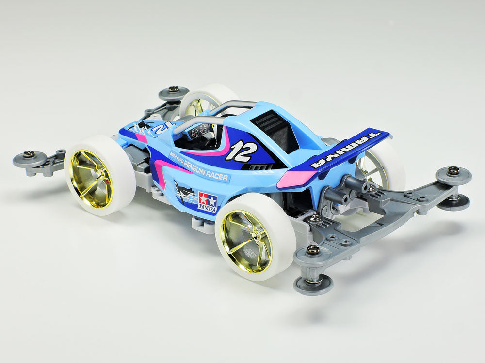 タミヤ ミニ四駆 ペンギン レーサー VZシャーシ 1/32 大径ローハイトタイヤ 95570 MINI 4WD PENGUIN RACER