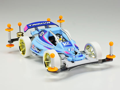 タミヤ ミニ四駆 ペンギン レーサー VZシャーシ 1/32 大径ローハイトタイヤ 95570 MINI 4WD PENGUIN RACER