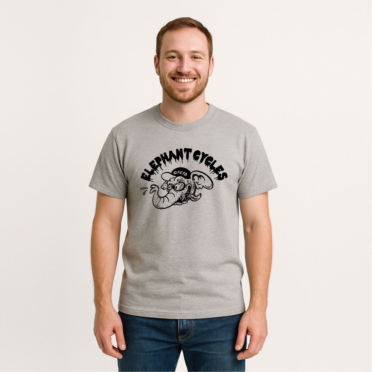 ワル象 Tシャツ 3色 United Athle グリーン、グレー、ブラック