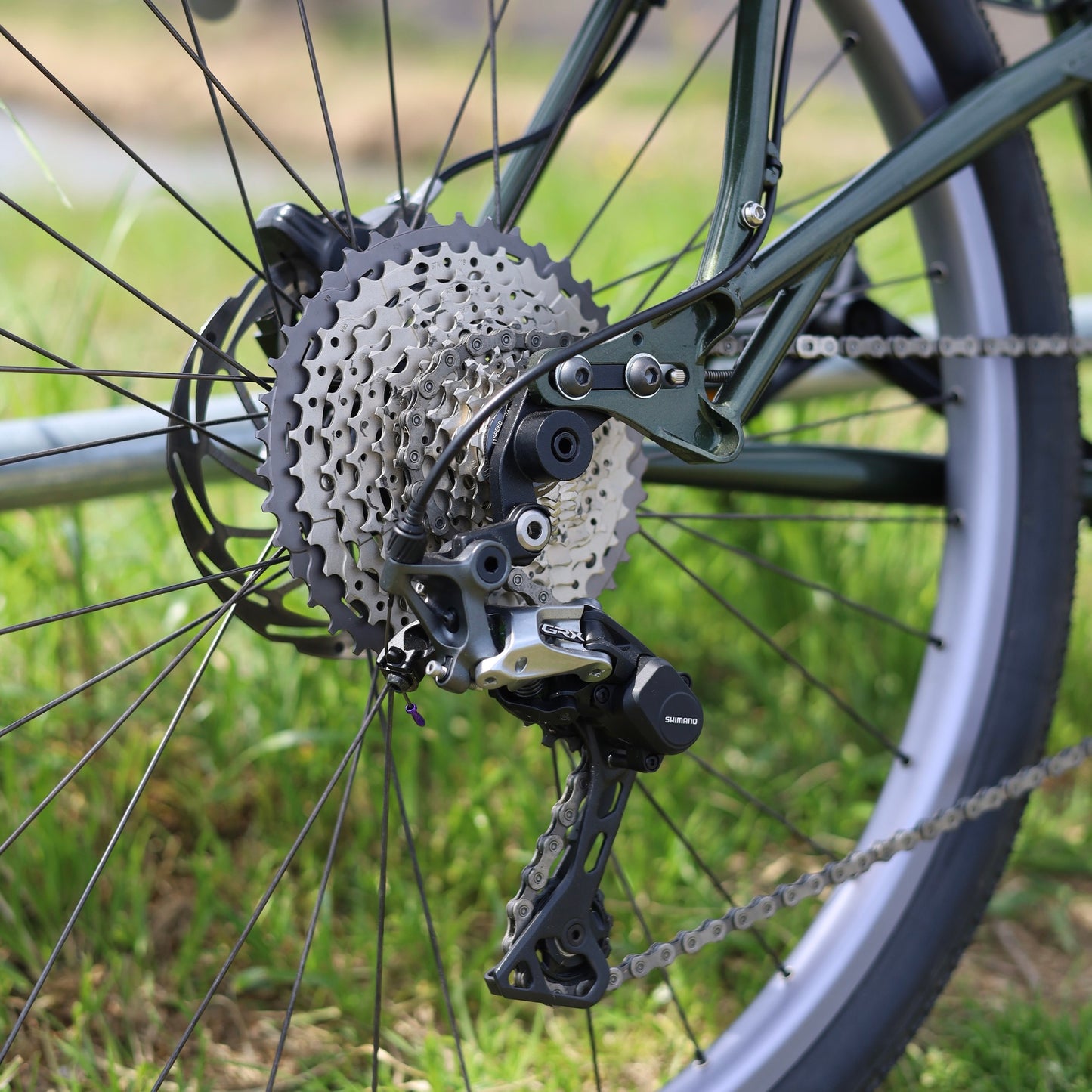 【私物中古】narifuri CF01 Ver 2 ClearOlive フレーム/フォークのみ