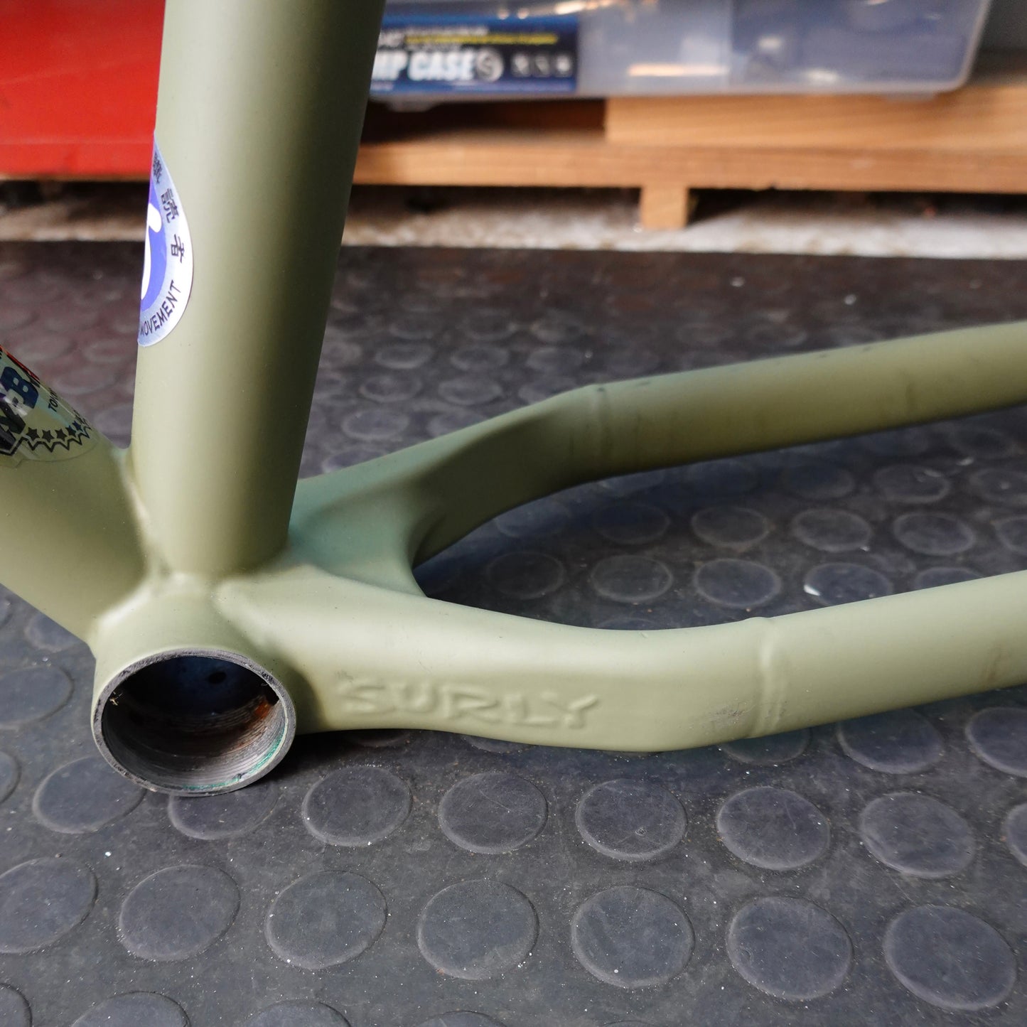 SURLY クランパス フレーム＆フォークセット 中古｜初代モデル｜再塗装済み MTB フレーム Mサイズ（適応身長170cm前後）