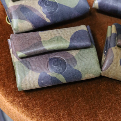 迷彩柄 sempre.leatherdesign コインケース “New Hippo" エレファントサイクル別注モデル