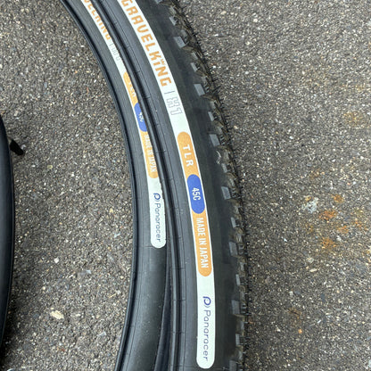 中古 前後セット Panaracer GRAVELKING X1 700×45C ブラック TLR グラベルタイヤ パナレーサー グラベルキングX1