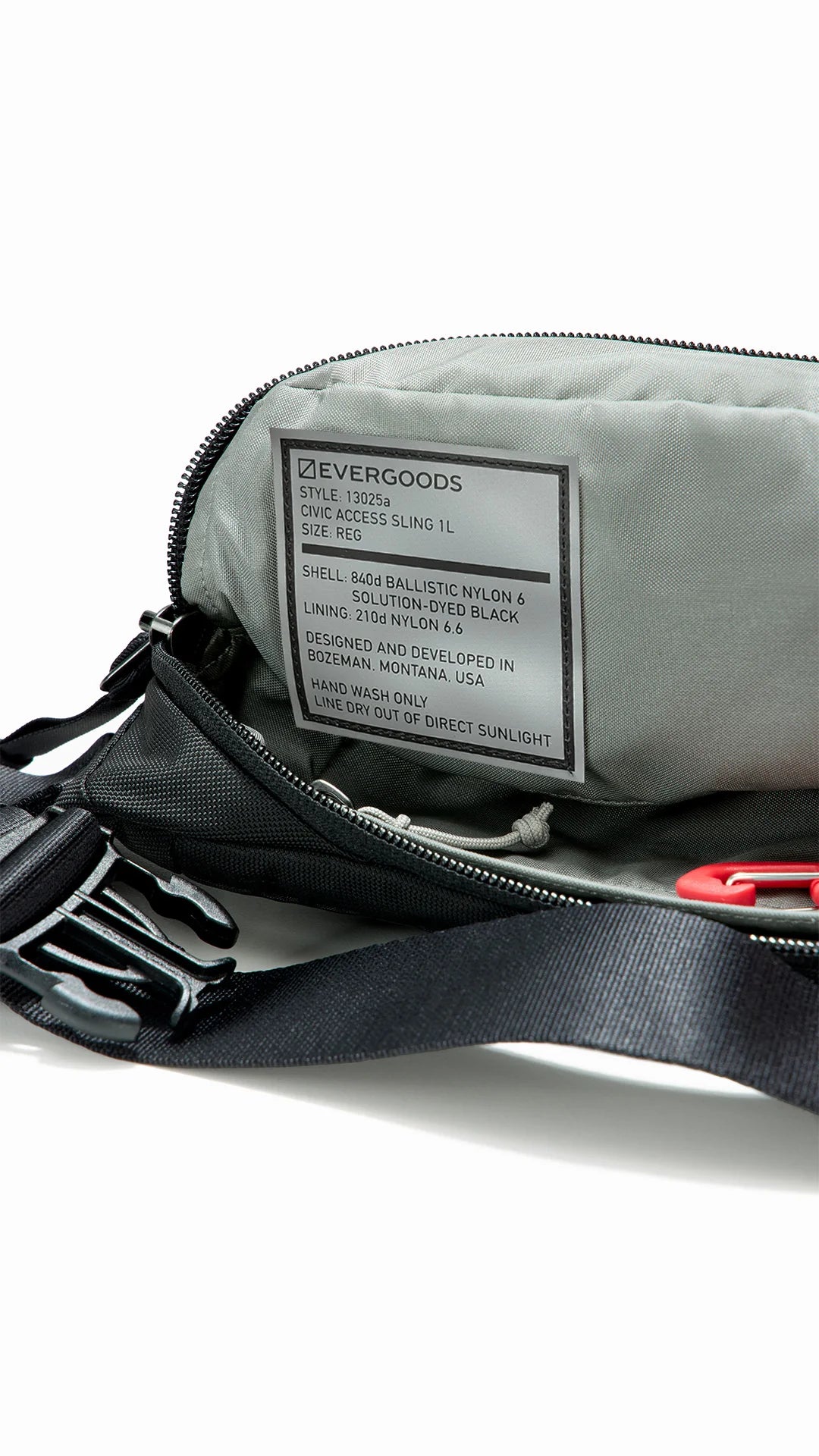 EVERGOODS CIVIC ACCESS SLING 1L CAS1 スリングバッグ ボディバッグ ショルダーバッグ 1L 軽量 撥水 メンズ レディース ブラック