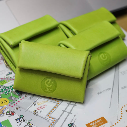 ロゴ付き sempre.leatherdesign コインケース “New Hippo" エレファントサイクル別注モデル