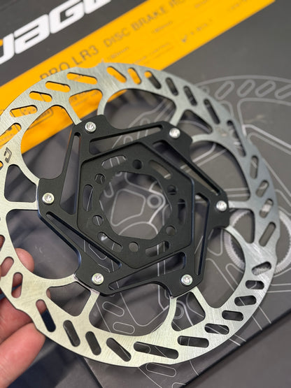 Jagwire ジャグワイヤー JGW PRO LR3 ディスクローター 160mm 6穴 センターロック 2ピース 軽量 ステンレス アルミ ロード MTB グラベル