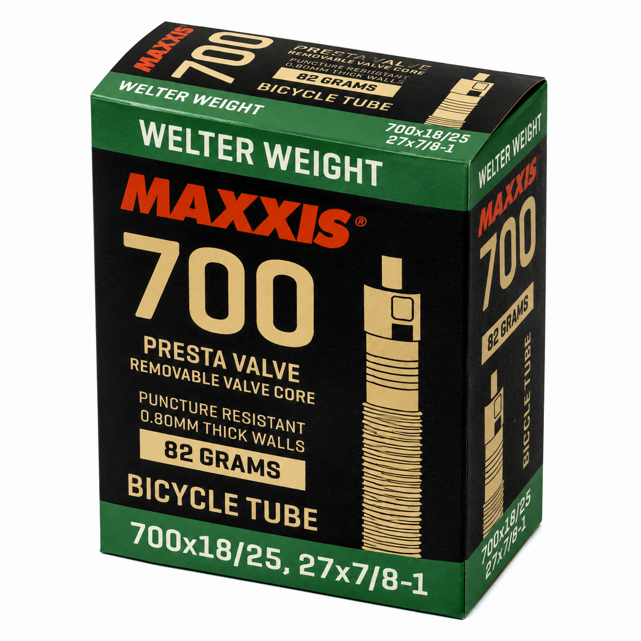 MAXXIS マキシス Welter Weight 仏式チューブ 700×33-50C 48mm｜高耐久 0.80mm厚 RVC対応 TIT15041 ele1655