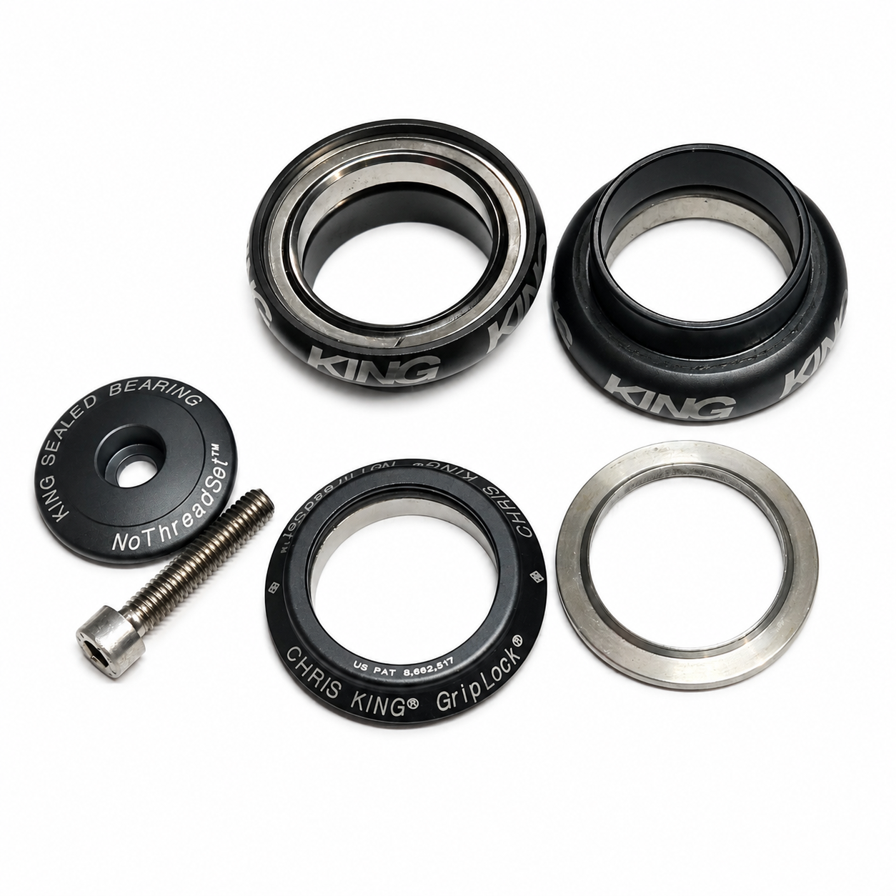 中古 CHRIS KING NoThreadSet 1-1/8" Midnight｜クリスキング ヘッドセット｜美品