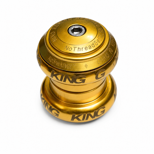 中古 CHRIS KING NoThreadSet 1-1/8" Gold ヘッドセット ゴールド 美品 クリスキング