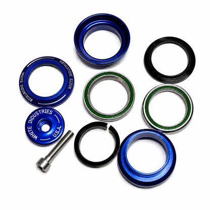中古 WHITE INDUSTRIES EC34/EC34 Headset ブルー 1-1/8 ヘッドセット 美品 ホワイトインダストリーズ