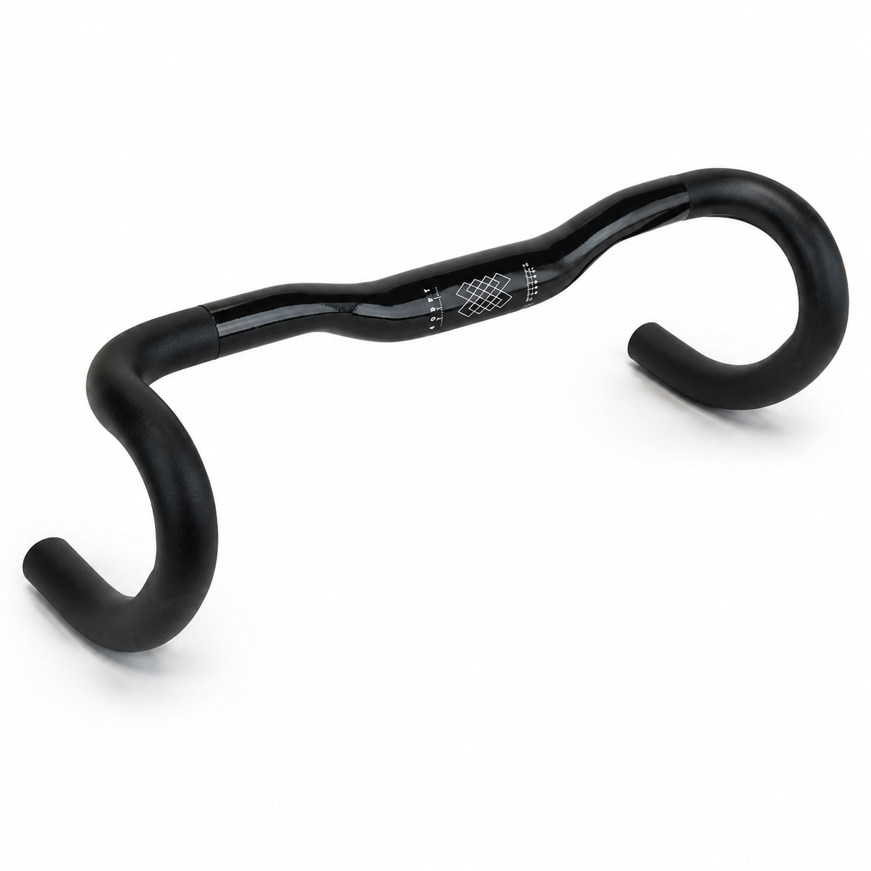 ADEPT R15 ドロップバー 420mm ブラック アルミ ハンドル 31.8mm ライズ15mm ロードバイク グラベル 自転車