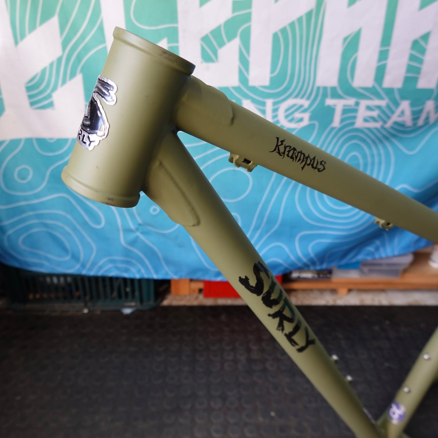 SURLY クランパス フレーム＆フォークセット 中古｜初代モデル｜再塗装済み MTB フレーム Mサイズ（適応身長170cm前後）