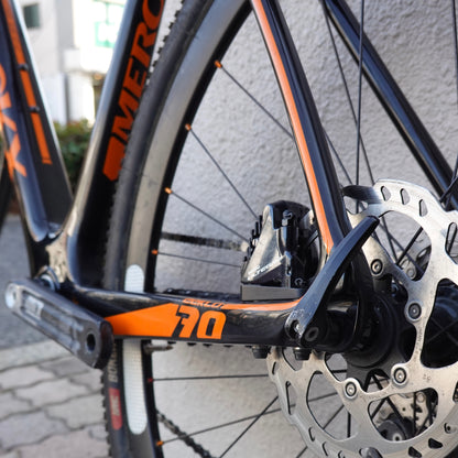 【委託販売・中古】 エディ・メルクス Eeklo70  スルーアクスル／フラットマウント化 フルカーボンCXバイク ele1645