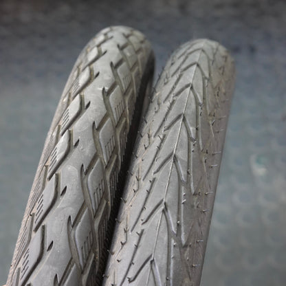 【私物中古】birdy専用 SCHWALBE 前後タイヤ・チューブセット マラソンレーサー／マラソン18×1.65（廃盤）クリックバルブ仕様