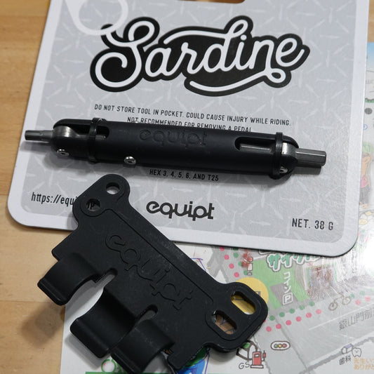 equipt サーディン レッド 携帯工具 自転車用 マルチツール 軽量 コンパクト 六角 トルクス T25 メンテナンス ele0619
