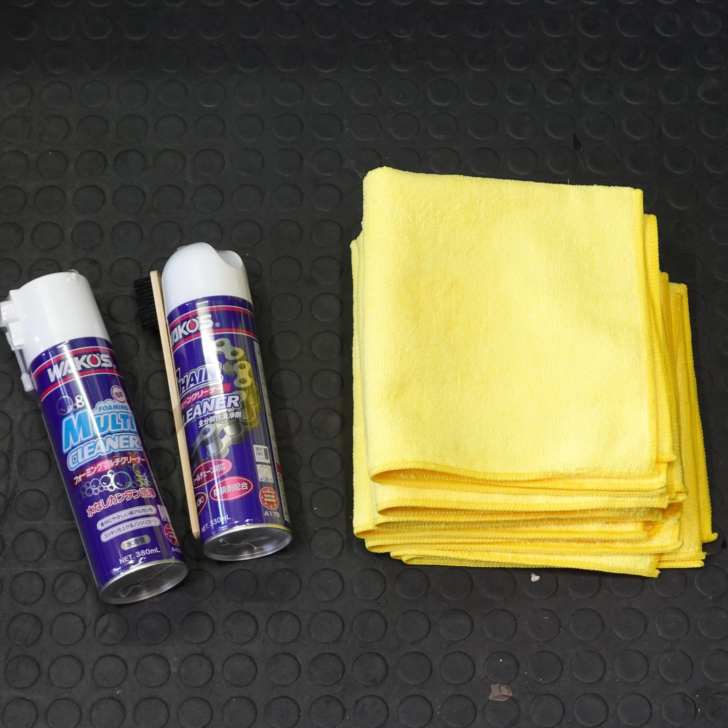 ワコーズ チェーンクリーナー＋フォーミングマルチクリーナー＋マイクロファイバータオル6枚セット 自転車 洗車 チェーン洗浄 メンテナンス WAKO’S elephant cycles オリジナル