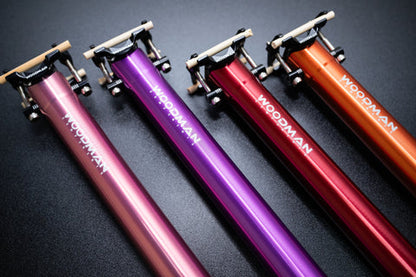 WOODMAN ウッドマン Post GT2 シートポスト birdy バーディー 対応 34.9mm 600mm 軽量 アルミ 300g ゼロオフセット 折りたたみ自転車 ミニベロ カスタムパーツ