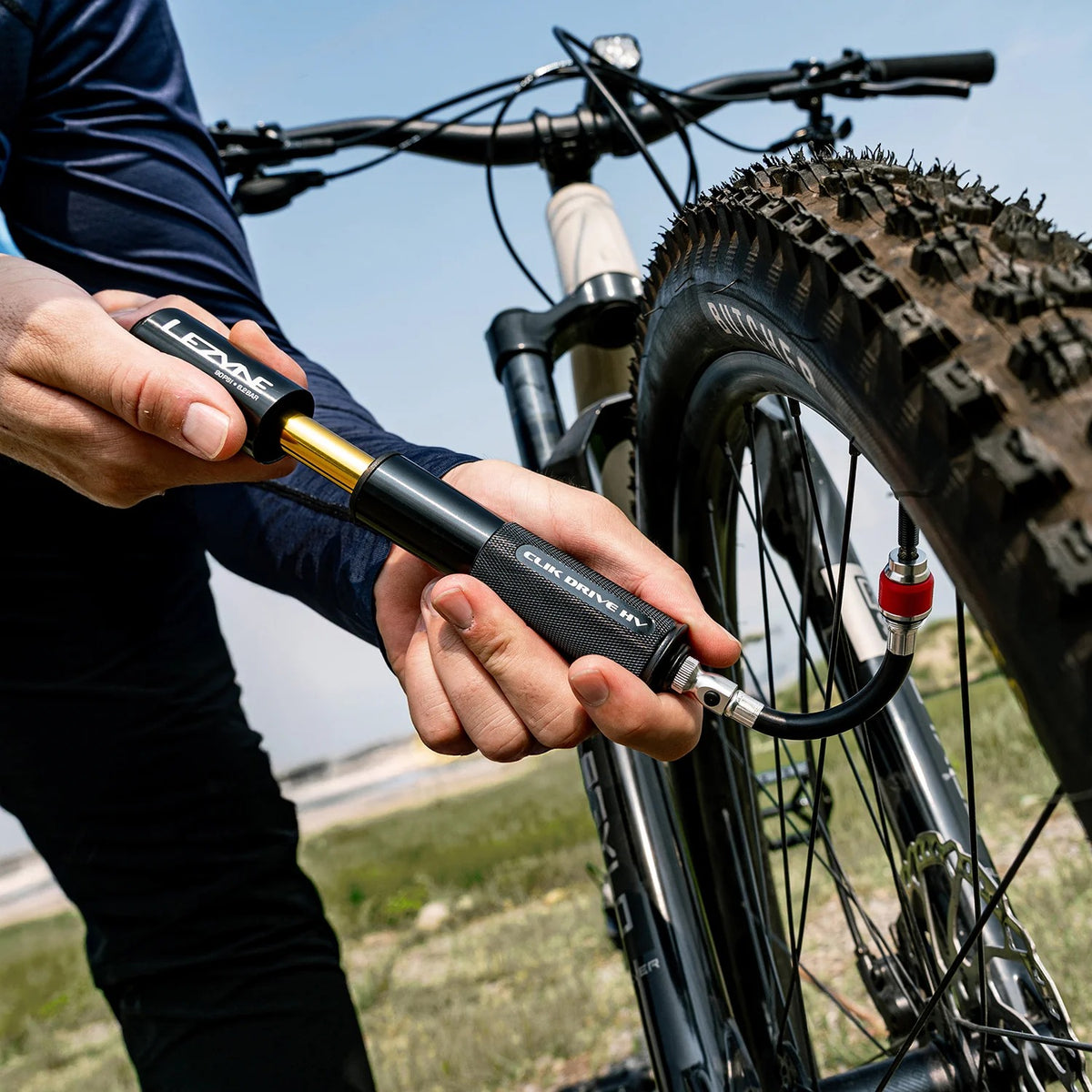 LEZYNE CLIK DRIVE HV レザイン クリックドライブ HV ハンドポンプ CLIK VALVE対応 自転車 携帯ポンプ 最大90PSI 6.2bar