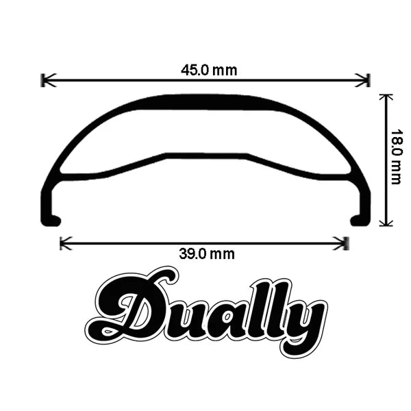 VELOCITY Dually 27.5" (584) 32H Black 2本セット