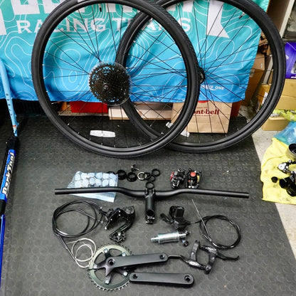 【サーリープリアンブル純正パーツ一式】完成車から取り外したお得なパーツセット販売｜Surly Preamble Flat Bar - Skyrim Blue