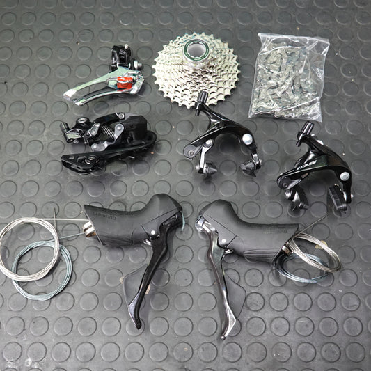 未使用 SHIMANO 105 R7000 2×11速 コンポーネントセット ブラック ST-R7000/BR-R7000/FD-R7000/RD-R7000 箱なし