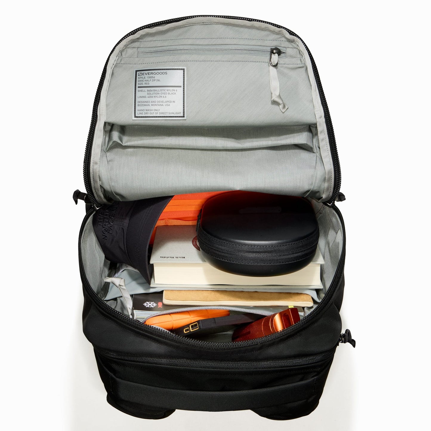 EVERGOODS CIVIC HALF ZIP 22L 26L CHZ22 デイパック バックパック ノートPC収納 通勤・通学・旅行