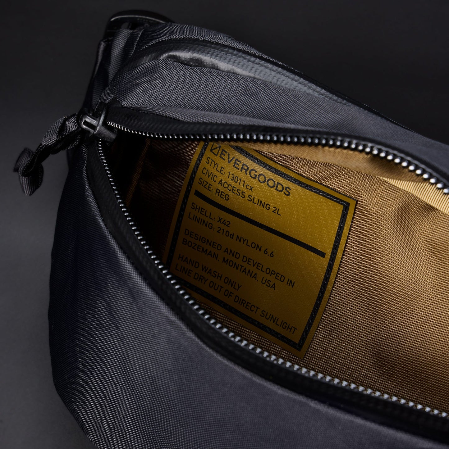 EVERGOODS CIVIC ACCESS SLING 2L - X-PAC  限定X-PAC仕様 耐久性・防水性を高めたプレミアムスリングバッグ