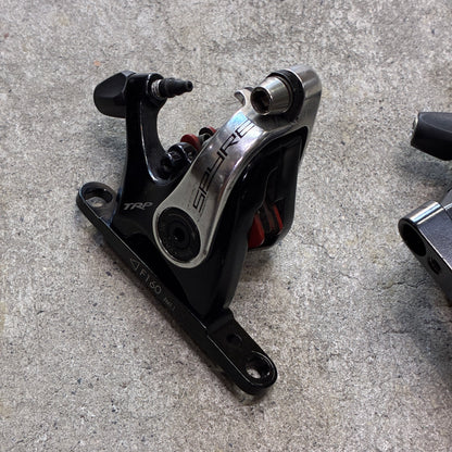 中古　TRP SPYRE FLAT MOUNT ディスクブレーキキャリパー 前後セット