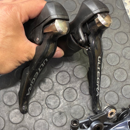シマノ アルテグラ 2x11速 コンポセット 中古 STIレバー リアディレイラー スプロケット11-34T チェーン SHIMANO ULTEGRA