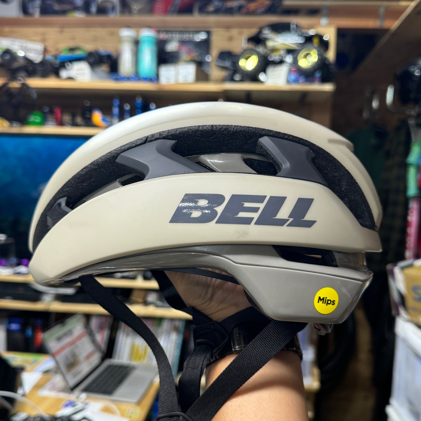 【私物中古】BELL XR SPHERICAL MATTE/GLOSS CEMENT ヘルメット