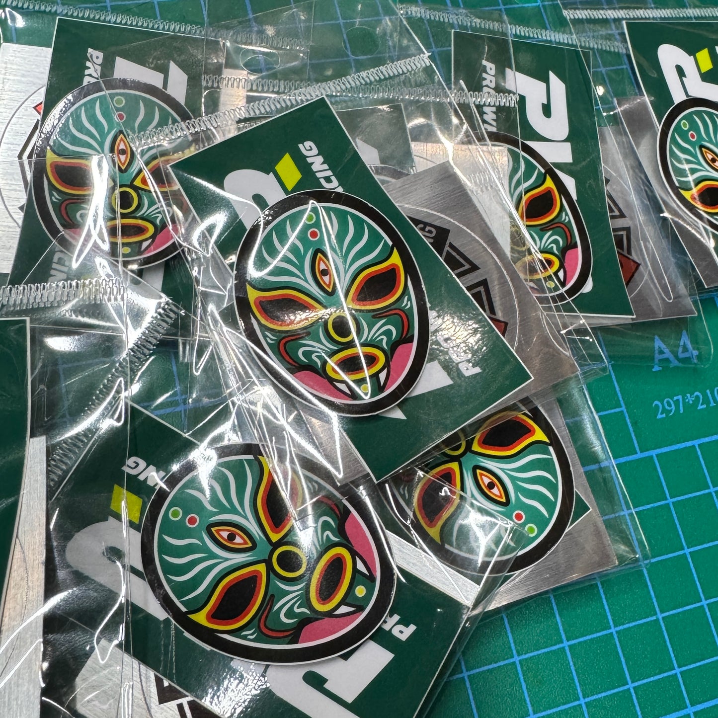 プロレスレーシング ステッカー 3種