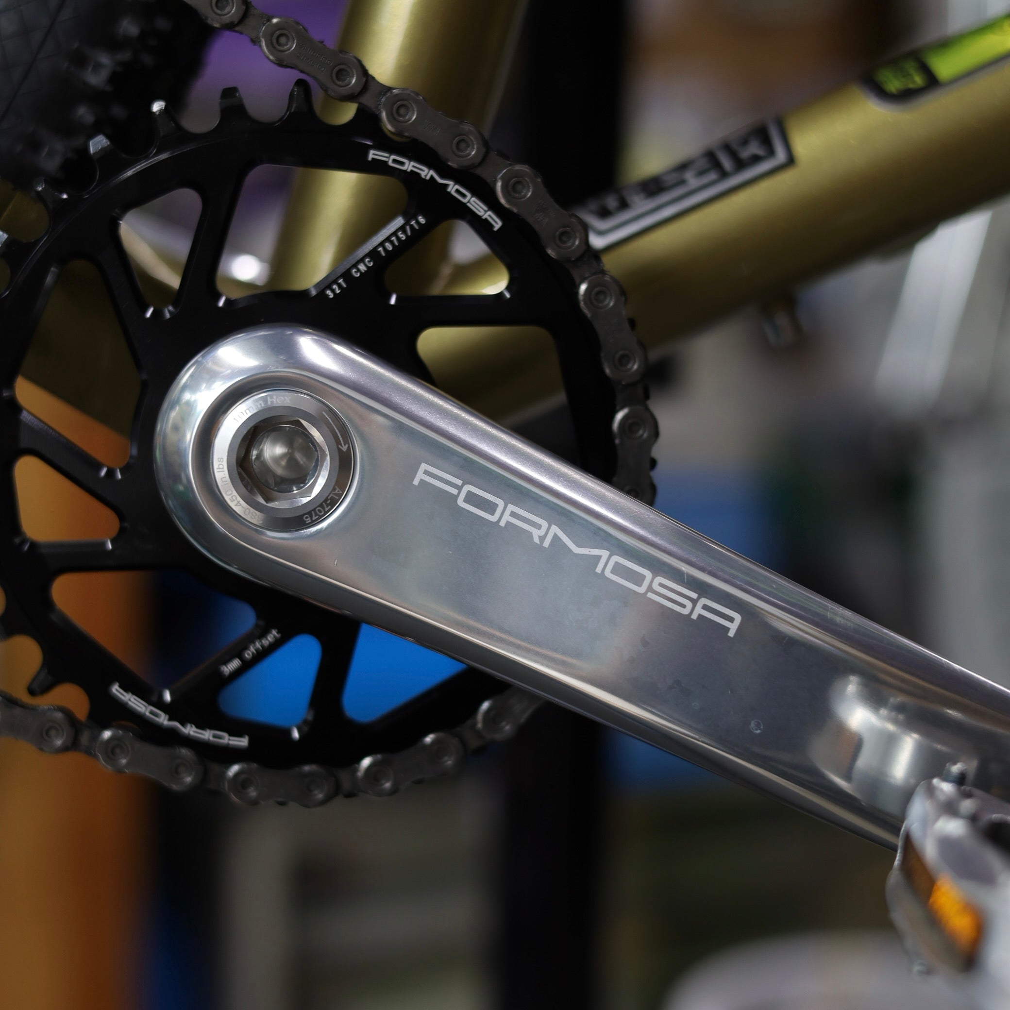 フォルモサ MTB アルミ クランク シルバー FORMOSA MTB Aluminum Crank