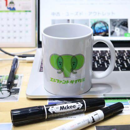 【お店をサポートする】本人サイン入り オリジナル 陶器 マグカップ