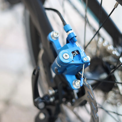 GROWTAC EQUAL 機械式ディスクブレーキ キャリパー (ポストマウント) フルセット ブルー ※2個セット