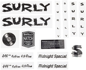 SURLY MIDNIGHT SPECIAL NEW DECAL SET BLACK