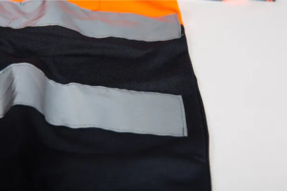 colorworkjapan Hi-Vis リフレクター ロングTシャツ 蛍光イエロー/オレンジ 反射材付き 高視認性 作業服 自転車 通勤 ウォーキング 犬の散歩 ele1792