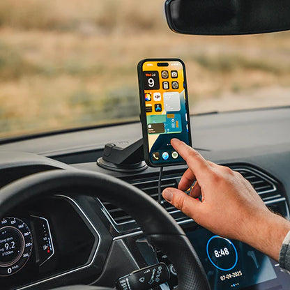 Quad Lock クアッドロック 車載ホルダー カーマウント QLM-CAR-6｜スマホホルダー 自動車用 吸盤 ダッシュボード対応 MAG・ワイヤレス充電対応（別売）