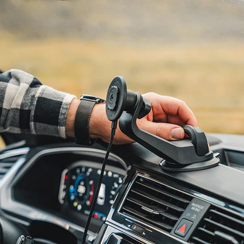 Quad Lock クアッドロック 車載ホルダー カーマウント QLM-CAR-6｜スマホホルダー 自動車用 吸盤 ダッシュボード対応 MAG・ワイヤレス充電対応（別売）