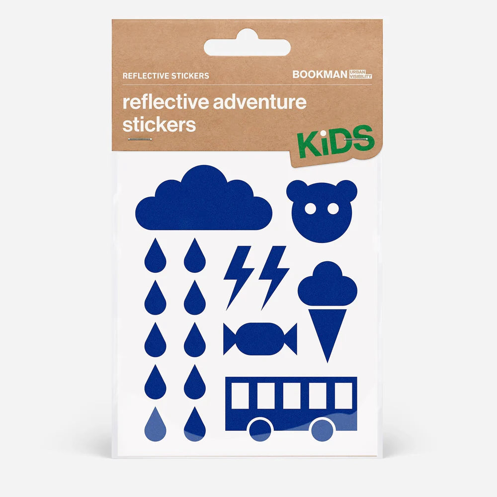 BOOKMAN リフレクター BM-491 Reflective-stickers-adventure リフレクティブステッカー(アドベンチャー) Reflective Stickers Adventure - Blue