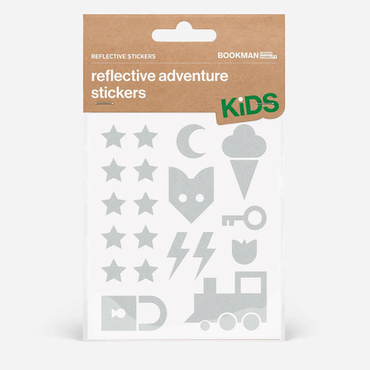 BOOKMAN リフレクター BM-488 Reflective-stickers-adventure リフレクティブステッカー(アドベンチャー) Reflective Stickers Adventure - White