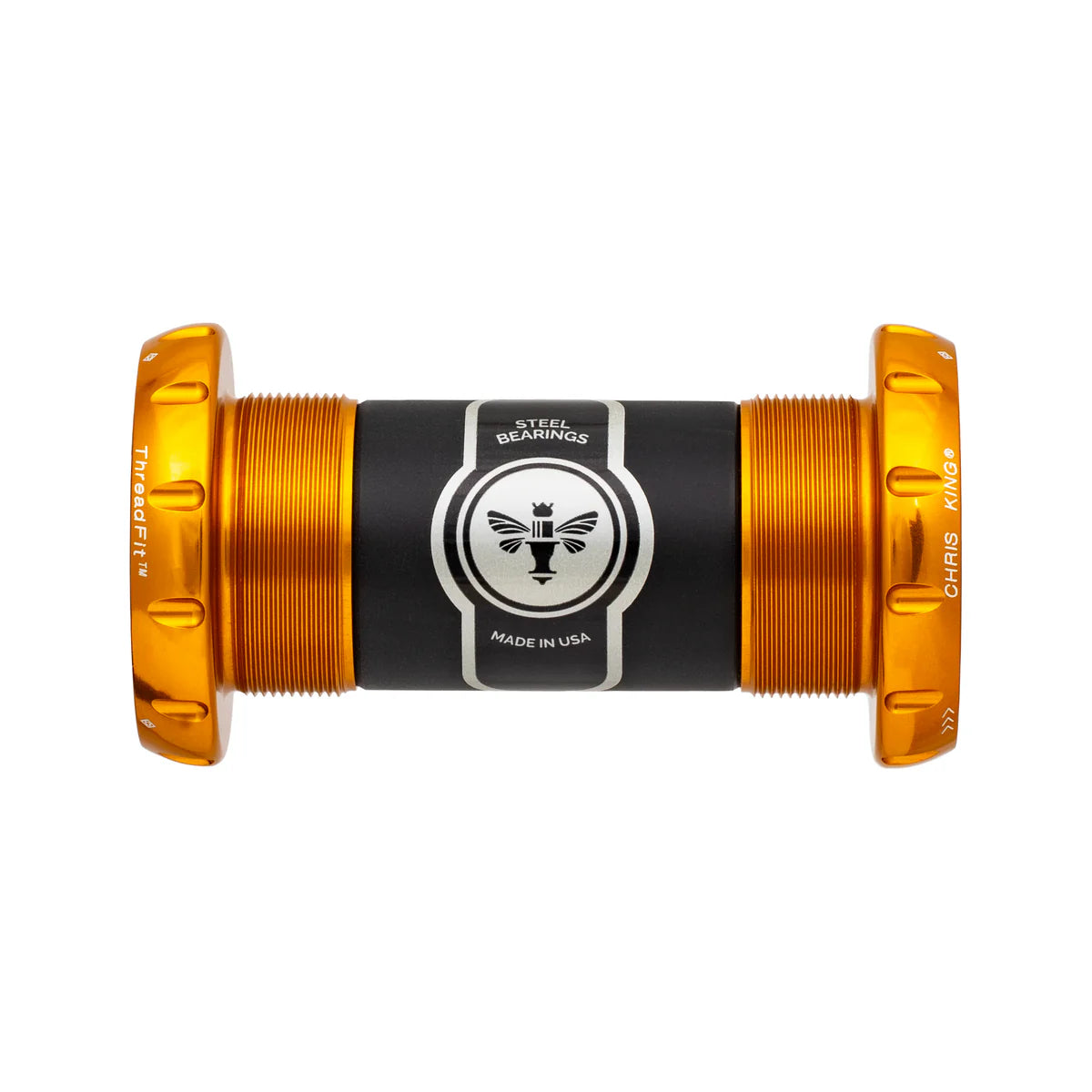 CHRIS KING ThreadFit 30 BB Bearing: Steel Gold