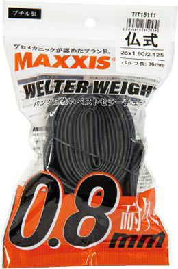 MAXXIS ウェルターウエイト チューブ 仏式 700x25-32C 48mm BLK(V)