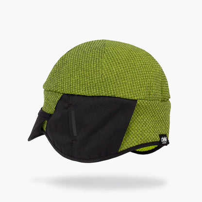 ciele（シエル）VLV Beanie Lite Lime Green｜軽量 冬用ビーニー つば付き ランニング 防寒 PHORMrite DIAMAfleece